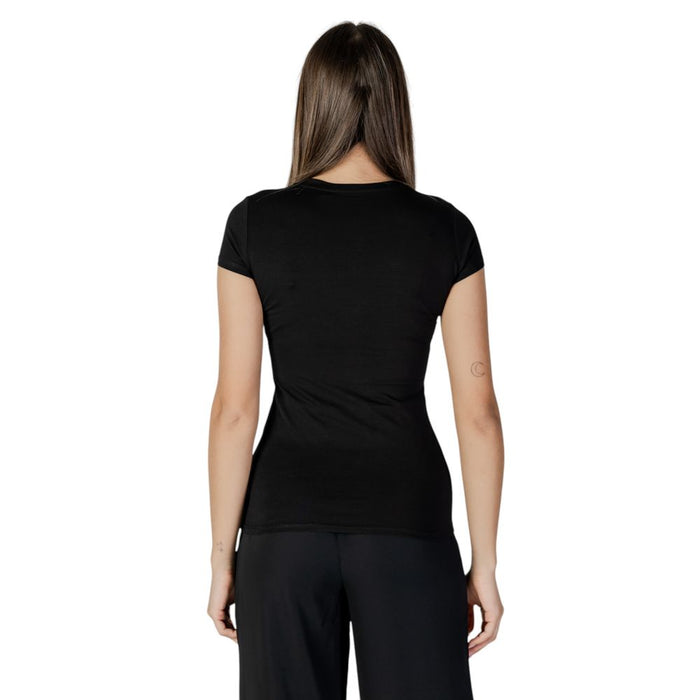 Guess Black Cotton Tops & T-Shirt