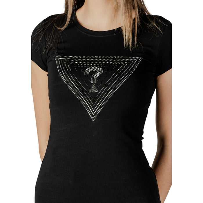 Guess Black Cotton Tops & T-Shirt