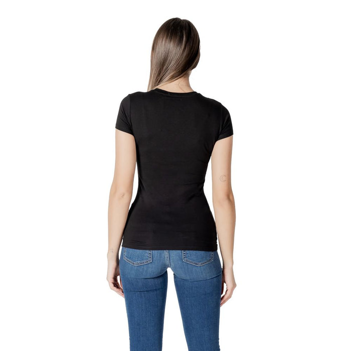 Guess Black Cotton Tops & T-Shirt