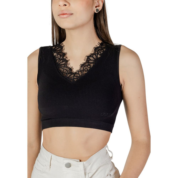 Guess Black Polyamide Tops & T-Shirt