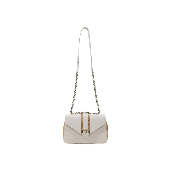 Alviero Martini Prima Classe Cream Cotton Handbag