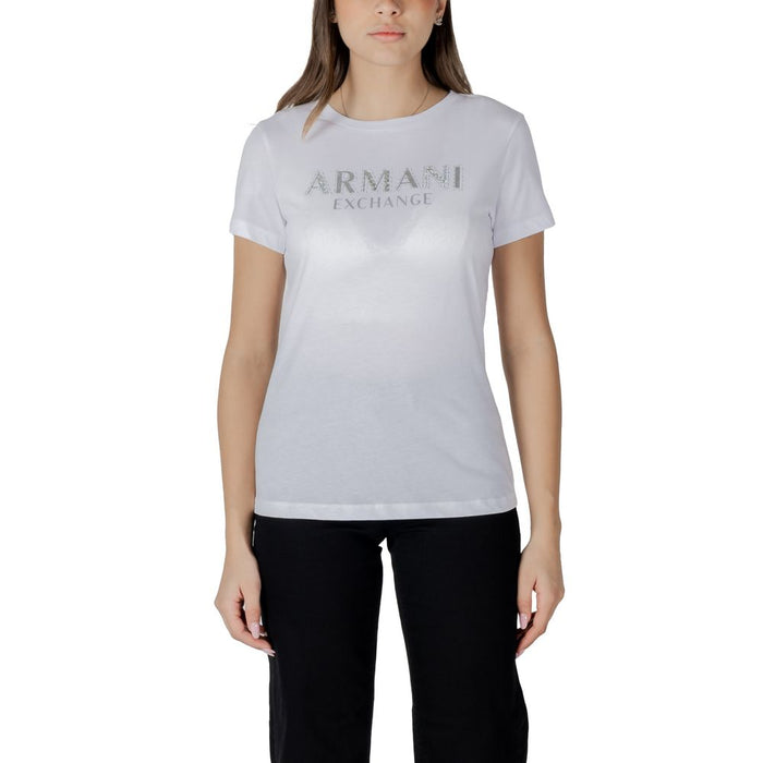 Armani Exchange White Cotton Tops & T-Shirt
