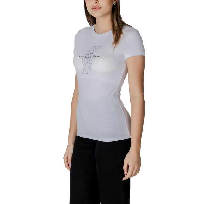 Armani Exchange White Cotton Tops & T-Shirt