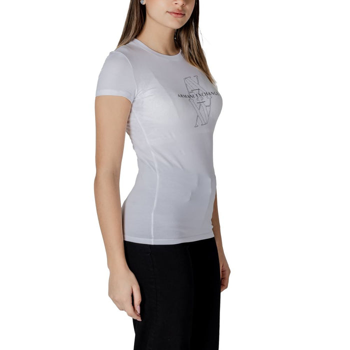 Armani Exchange White Cotton Tops & T-Shirt