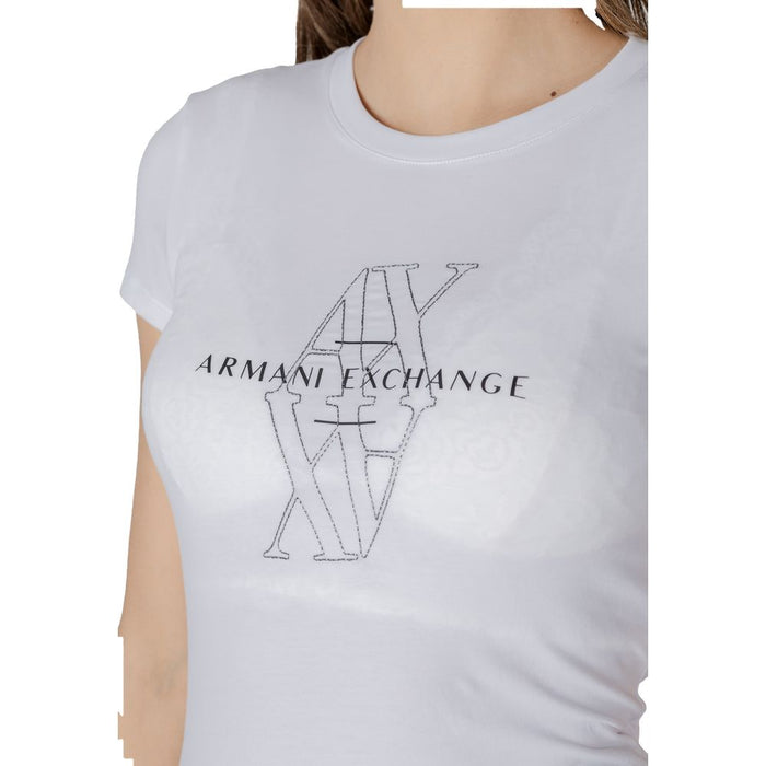 Armani Exchange White Cotton Tops & T-Shirt
