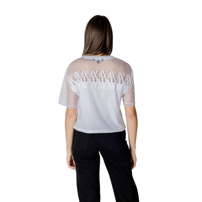 Armani Exchange White Cotton Tops & T-Shirt