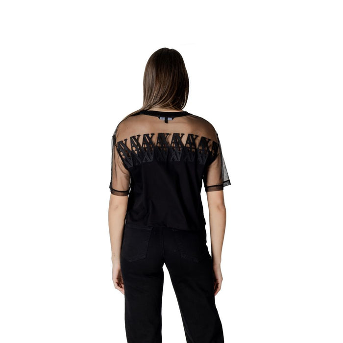 Armani Exchange Black Cotton Tops & T-Shirt