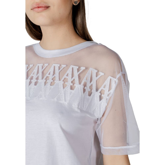 Armani Exchange White Cotton Tops & T-Shirt