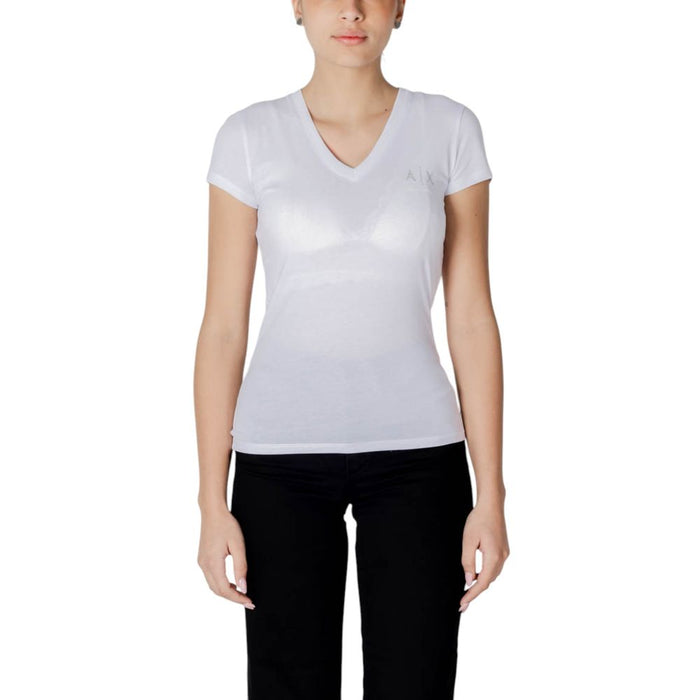 Armani Exchange White Cotton Tops & T-Shirt