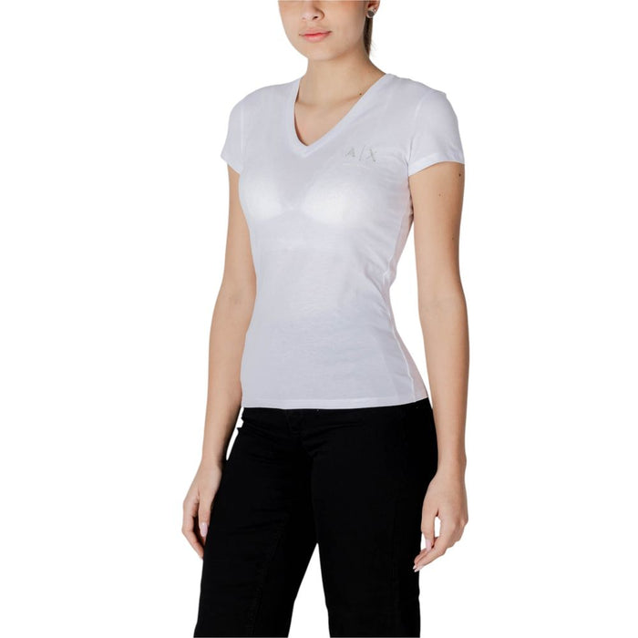 Armani Exchange White Cotton Tops & T-Shirt