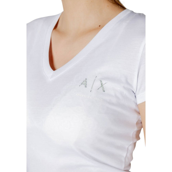 Armani Exchange White Cotton Tops & T-Shirt
