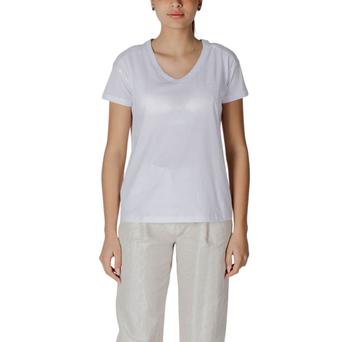 Armani Exchange White Cotton Tops & T-Shirt