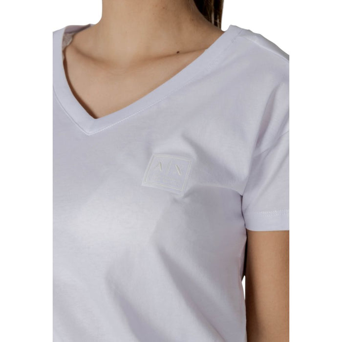 Armani Exchange White Cotton Tops & T-Shirt