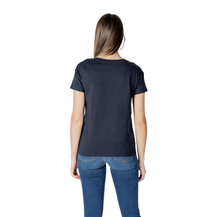 Armani Exchange Blue Cotton Tops & T-Shirt