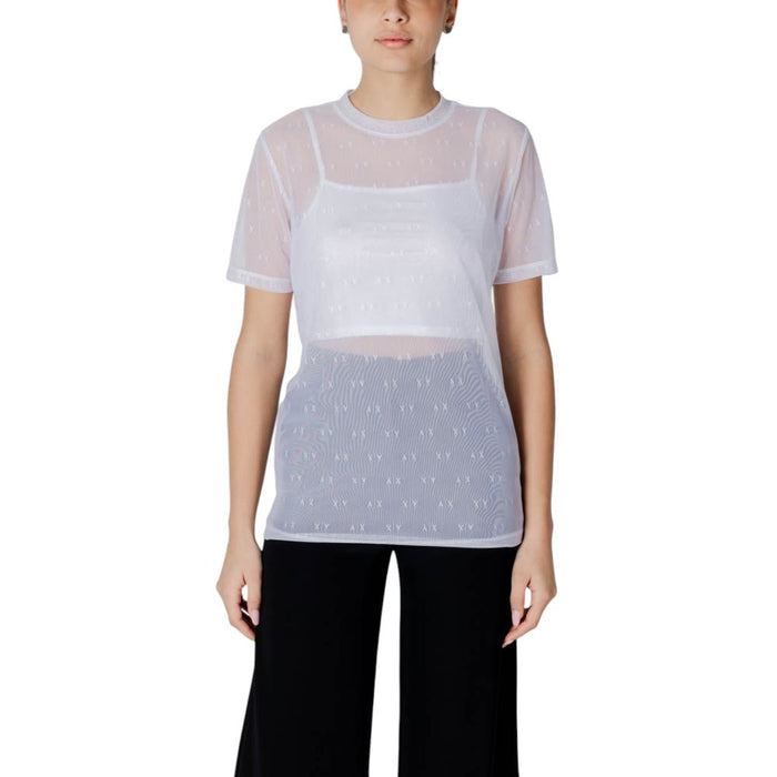 Armani Exchange White Polyamide Tops & T-Shirt