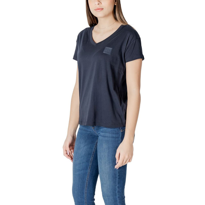 Armani Exchange Blue Cotton Tops & T-Shirt