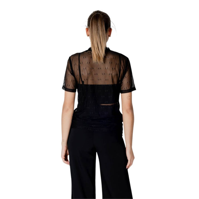 Armani Exchange Black Polyamide Tops & T-Shirt