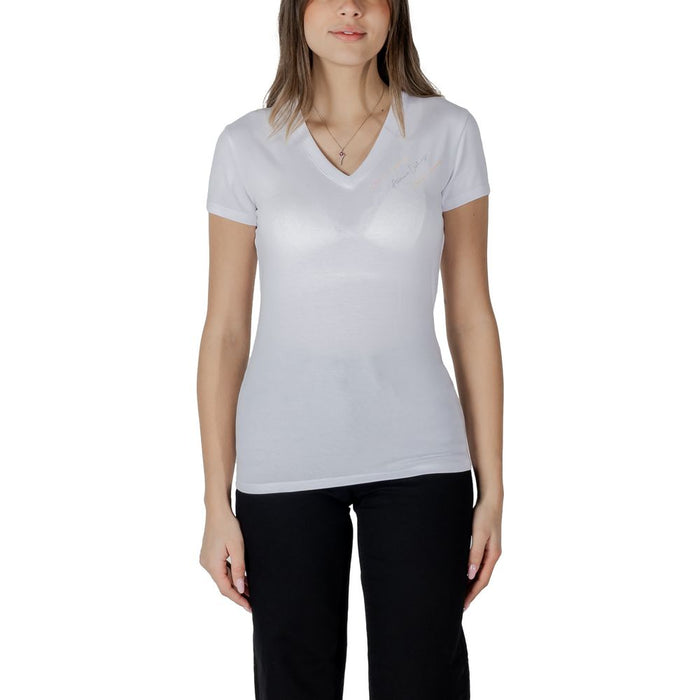 Armani Exchange White Cotton Tops & T-Shirt