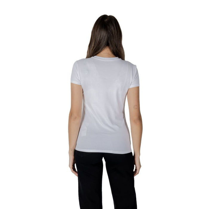 Armani Exchange White Cotton Tops & T-Shirt