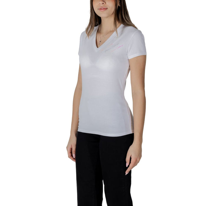 Armani Exchange White Cotton Tops & T-Shirt