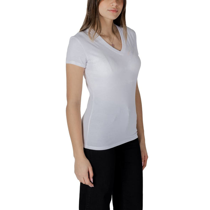 Armani Exchange White Cotton Tops & T-Shirt