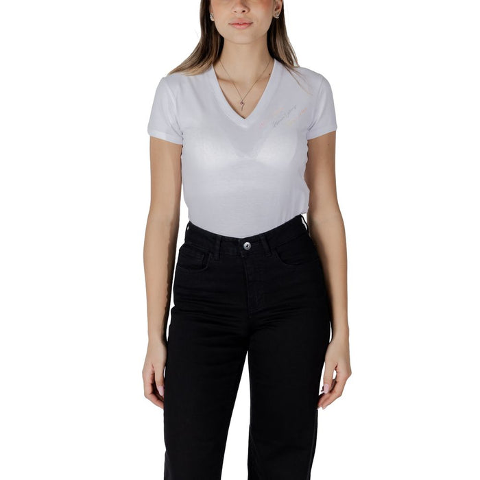 Armani Exchange White Cotton Tops & T-Shirt