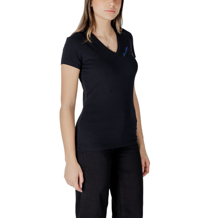 Armani Exchange Black Cotton Tops & T-Shirt