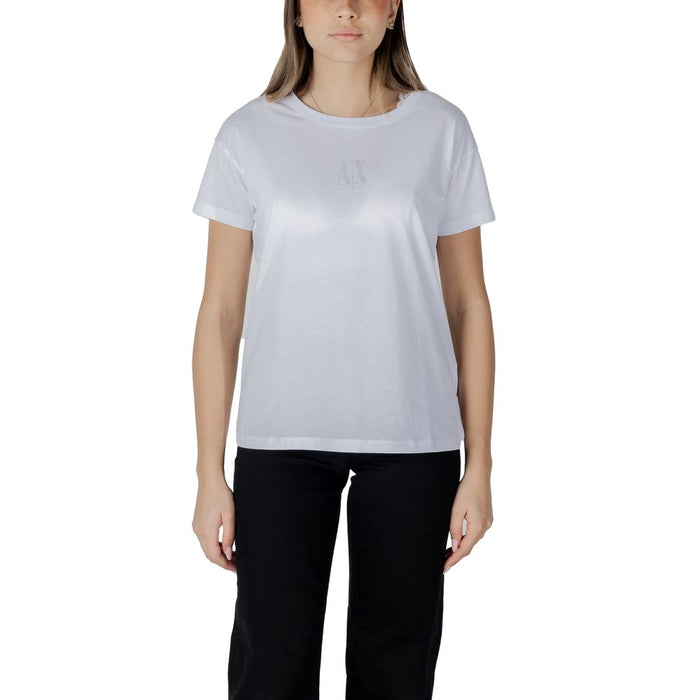 Armani Exchange White Cotton Tops & T-Shirt