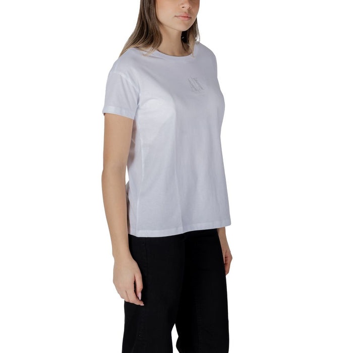 Armani Exchange White Cotton Tops & T-Shirt