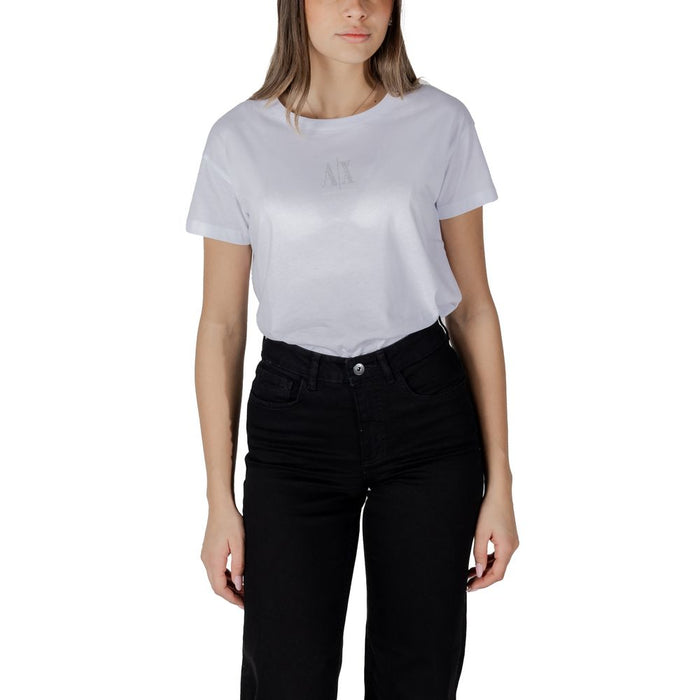 Armani Exchange White Cotton Tops & T-Shirt
