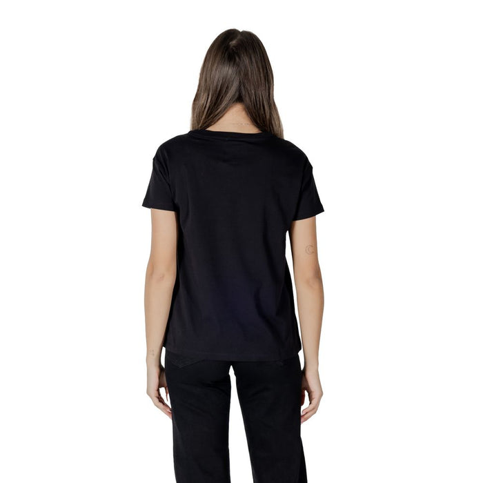 Armani Exchange Black Cotton Tops & T-Shirt