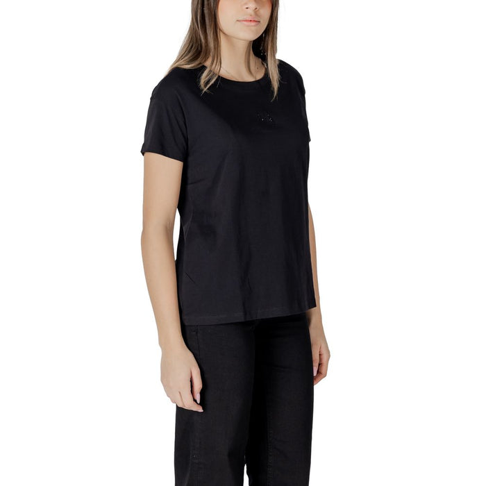 Armani Exchange Black Cotton Tops & T-Shirt