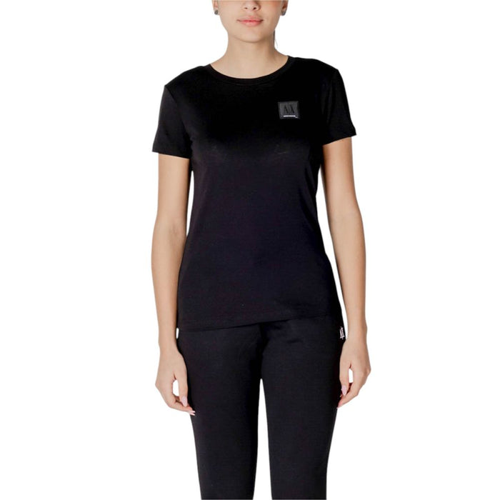 Armani Exchange Black Cotton Tops & T-Shirt