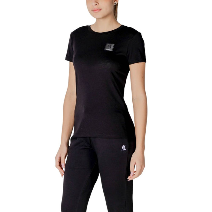 Armani Exchange Black Cotton Tops & T-Shirt