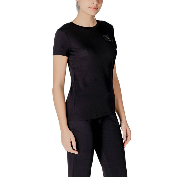 Armani Exchange Black Cotton Tops & T-Shirt
