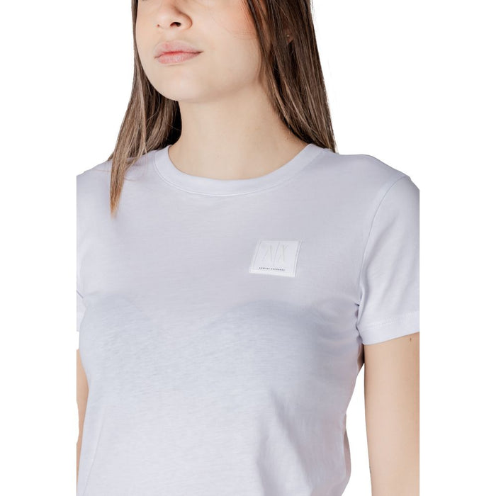 Armani Exchange White Cotton Tops & T-Shirt