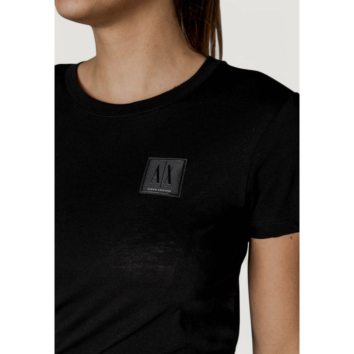 Armani Exchange Black Cotton Tops & T-Shirt