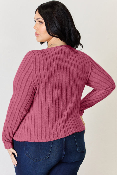 Basic Bae Ribbed Long Sleeve T-Shirt