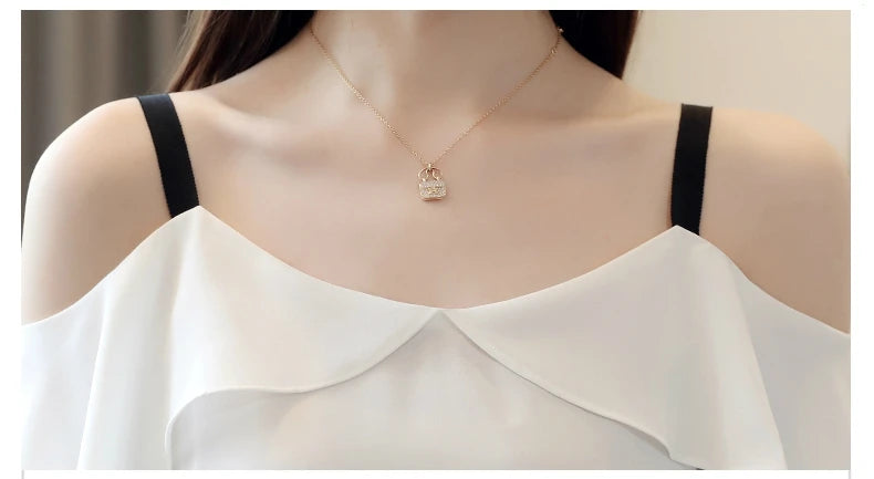 Fashion Blouses Woman Off Shoulder Top White Chiffon Tops And Blouses