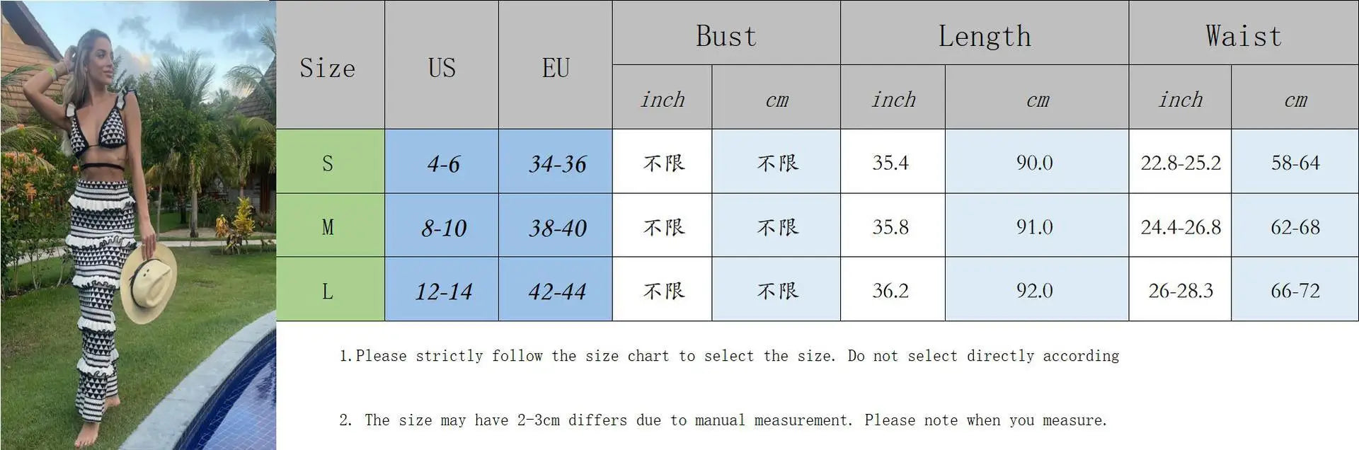 Striped Knitted Beach Skirt Sets Women Backless Slim Bohemian Outfits Fashion Ruffle Holiday Vacation