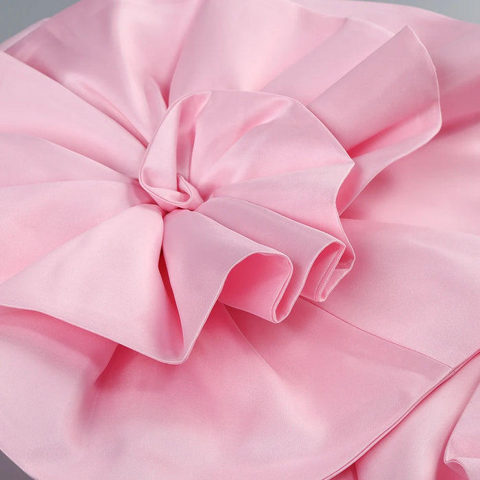 New decoration flower dress Women's temperament back tiedesign party ceremonial dress