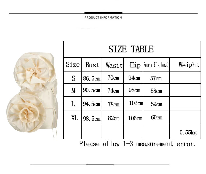 New decoration flower dress Women's temperament back tiedesign party ceremonial dress