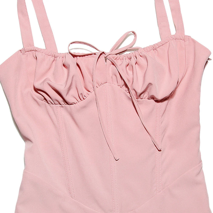 Women's Summer Floral Print Dresses Sweet Elegant Midi Holiday Dress Casual Slit Blue Lace Up Dresses