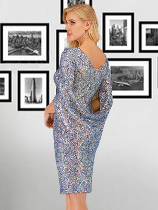 Sequin Dress Women Summer vintage Club Mini Evening Party Bodycon Dress