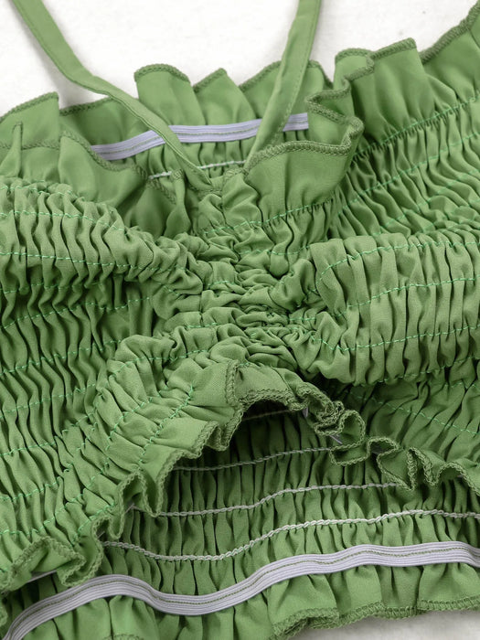 Two Piece Set For Women High Waist Skirt Off-shoulder Top Bandage Clothing A-line Ladies Dresses Summer Beach Vacation Skirt Set