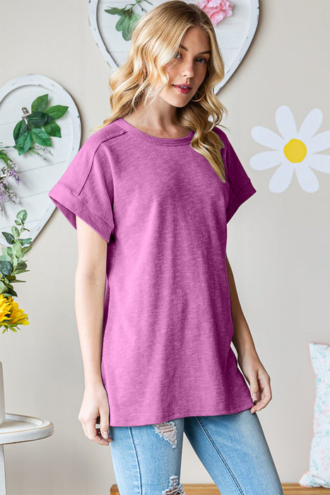 Women's Fashion Tops 2024 Short Sleeve Round Neck T-Shirt