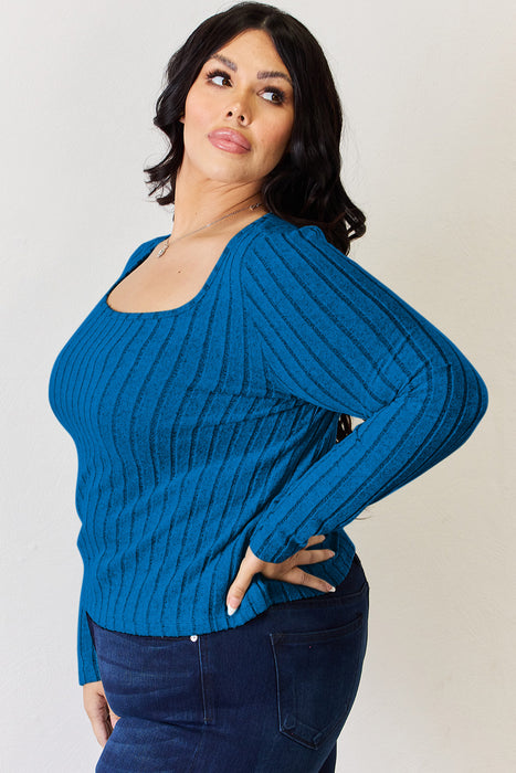 Basic Bae Ribbed Long Sleeve T-Shirt