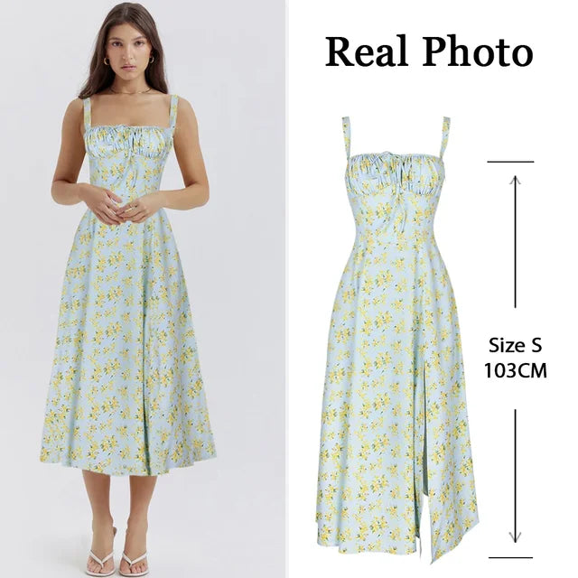 Elegant A Line Midi Dress Sexy Spaghetti Strap Lace Up Red Holiday Party Dresses Summer Dresses Women