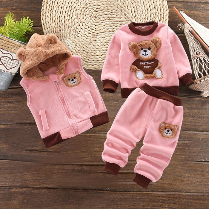 3Pcs Christmas Baby Boy Girl Clothes Long Sleeve Tops+Leggings Pants+Hat  Casual Xmas Outfit Set Kids Outfits For Girls Boys Sets