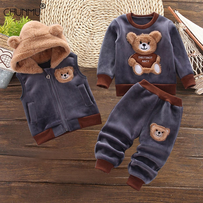 Boy's Christmas Style Outfit 2pcs, Hoodie & Jogger Pants Set, Kid's Clothes  For Spring Fall
